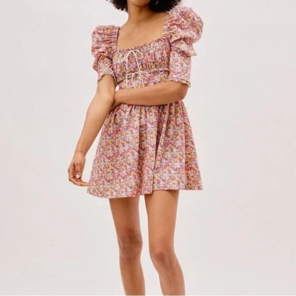 For Love & Lemons Libby Mini Dress - Picture 1 of 9